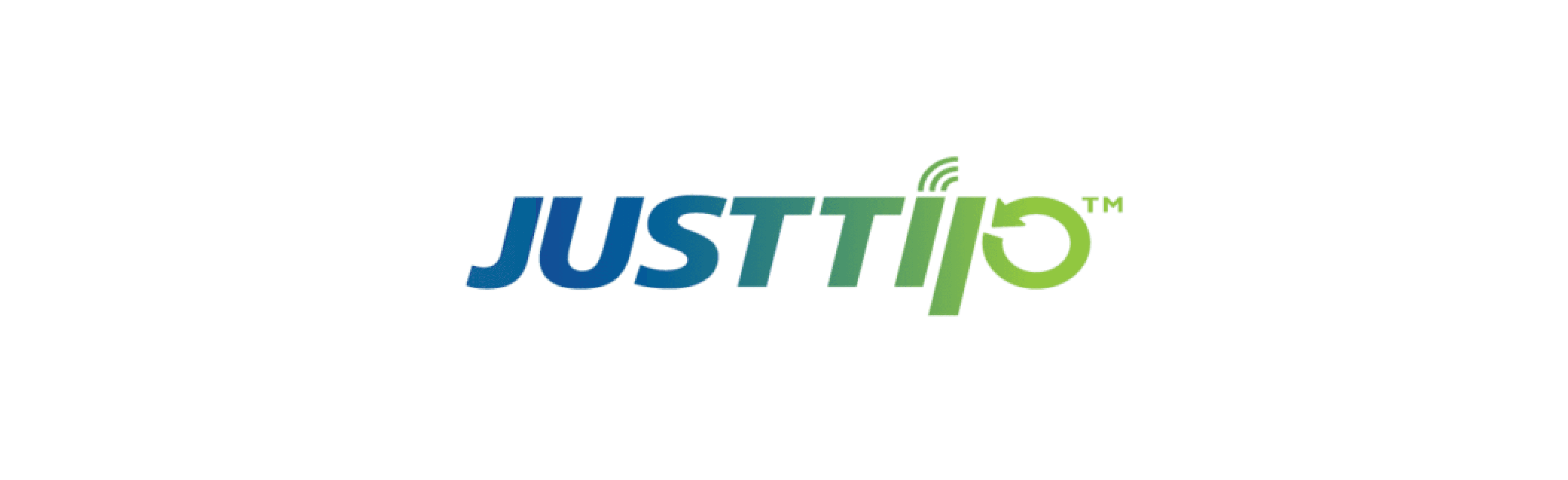 JustTip logo on white background